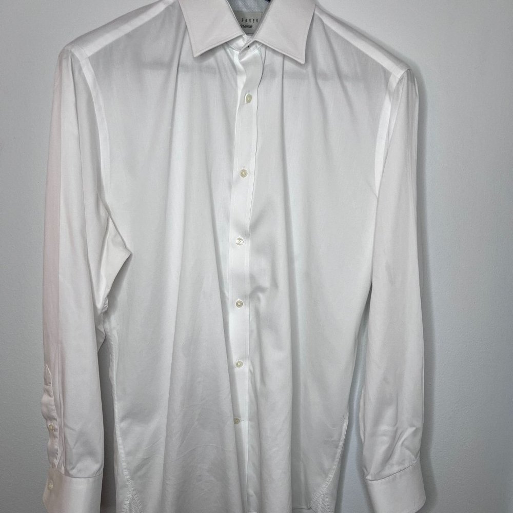 Ted Baker Endurance Mens White  L/S Shirt - Size L
